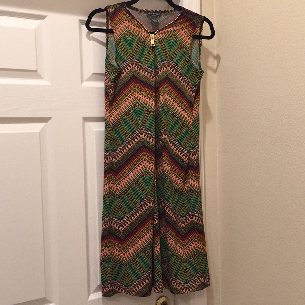 Chelsea &a Theodore front-zip dress